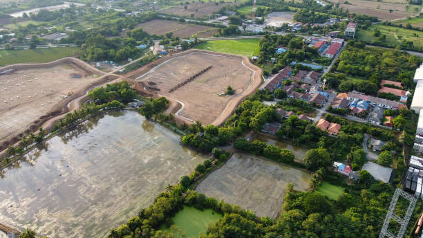 istock High angle view of field farm 1333908793