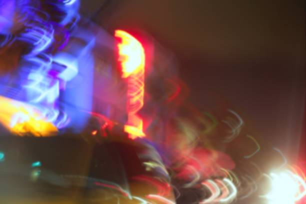 istock Blurred night colorful lights in Miami Beach 1333909424