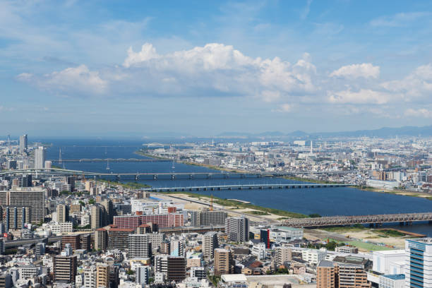 istock Cityscape with the Yodo River 1333915092