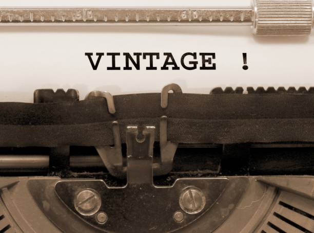 istock VINTAGE written by the typewriter with sepia toned effect 1333916004