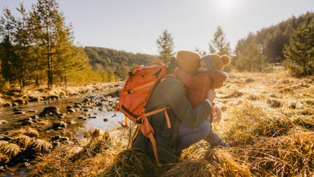 istock Smiling boy spending cold winter day outdoors with his father 1333916072