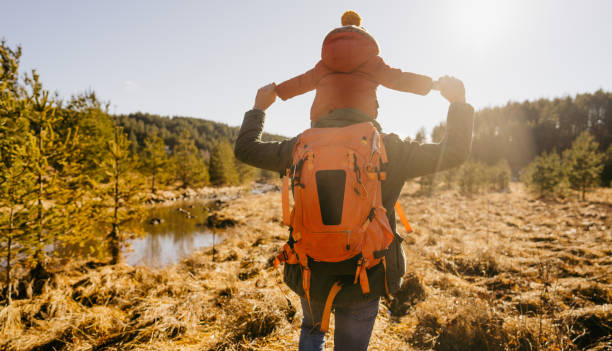 istock Winter hike with my son 1333916416