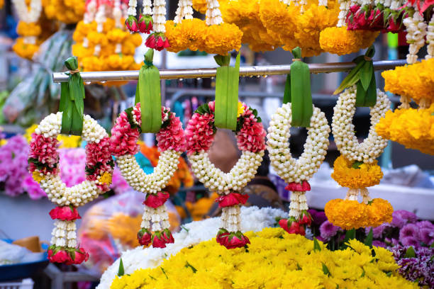 istock Fresh colorful flower garlands 1333918331
