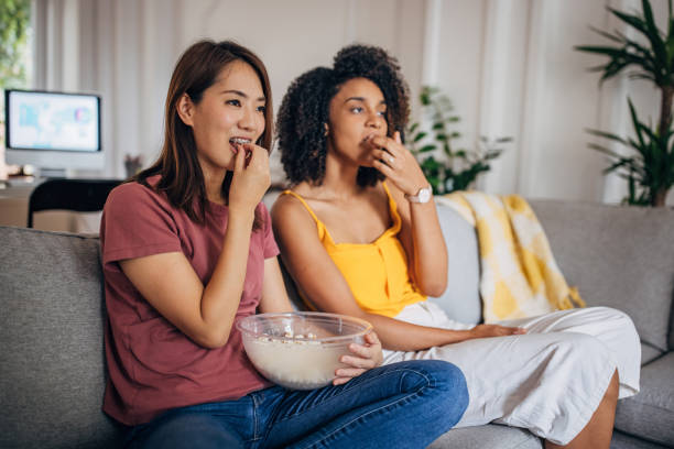 istock Two women watching movie 1333928950