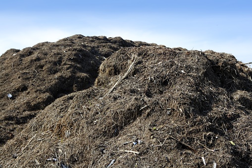 Compost big mountain outdoor ecological recycle industry environment fertilizer