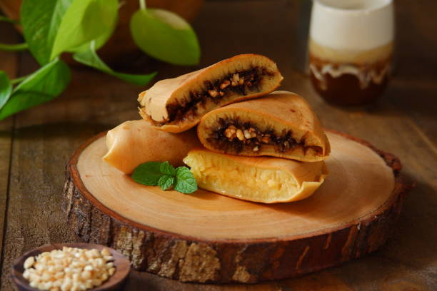 Slices of martabak manis