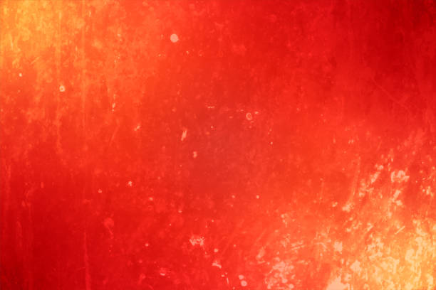 istock Vibrant rustic bright orange, brick red, yellow and maroon coloured empty and blank colourful fire like fierce vector backgrounds in self grunge textured and gradient effect like an artist's oil painting 1333934370