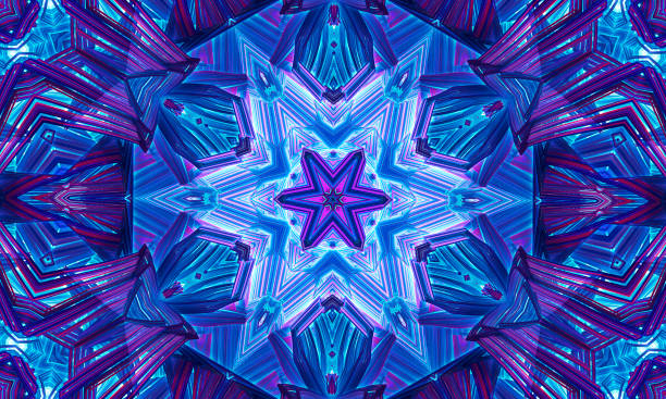 Colorful kaleidoscope seamless pattern. Decorative hexagon ornament. Geometric design element. Rainbow wallpaper, fabric, paper, furniture print. Abstract flower or star. Psychedelic style. Colorful kaleidoscope seamless pattern. Decorative hexagon ornament. Geometric design element. Rainbow wallpaper, fabric, paper, furniture print. Abstract flower or star. Psychedelic style kaleidoscope pattern photos stock pictures, royalty-free photos & images