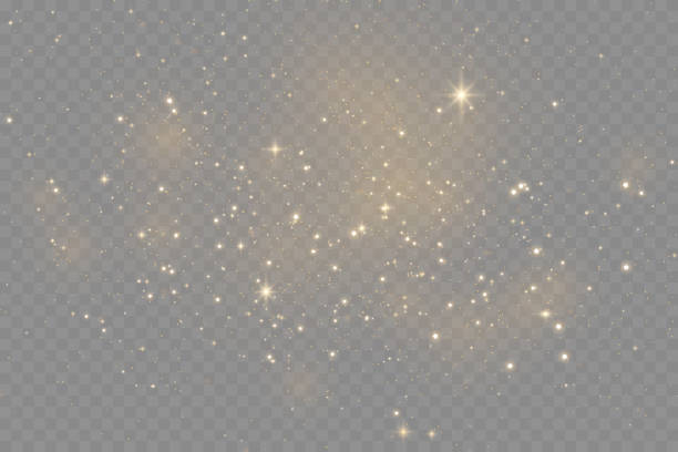 Glowing light effect with many glitter particles isolated on transparent background. Vector starry cloud with dust. JPG Glowing light effect with many glitter particles isolated on transparent background. Vector starry cloud with dust. JPG shooting star png stock illustrations