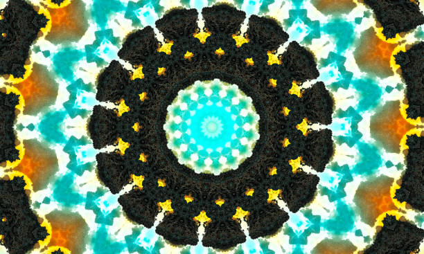 istock Grey Floral pattern, seamless kaleidoscope. Kaledoscope pattern for manufacturing of packaging, scrapbooking, gift wrapping, books, booklets., alboms. 1333938530