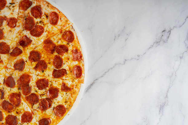 istock salami pizza with room for copy 1333938655