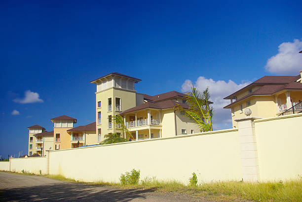 istock luxurious villas set against sunny tropical blue skies 133394035