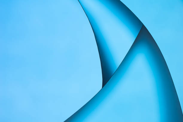 istock Abstract curve and line blue gradient color background 1333952974