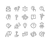istock Question Icons - Classic Line Series 1333955729