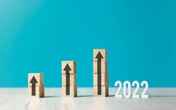 istock wooden block cube stacking as step stair. Business concept growth success process 1333956525