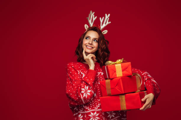 What is inside What is inside christmas sweater photos stock pictures, royalty-free photos & images