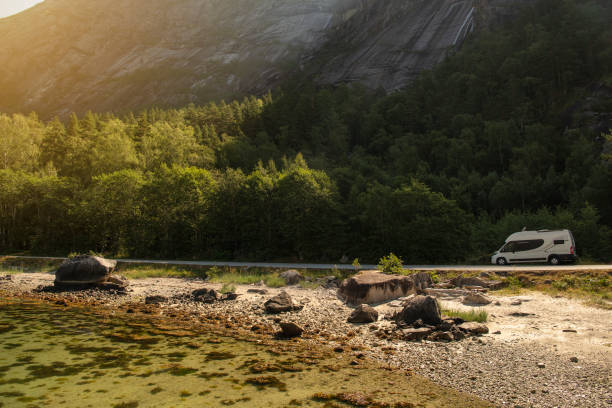 istock Scenic Fjords Route Camper Van Drive 1333960245