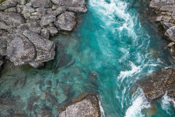 istock Crystal Clean Wilderness Turquoise River Fly Fishing 1333960289