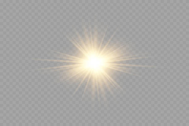 ベクトル透明太陽光特殊レンズフレア光効果。png。ベクトル��の図 - backgrounds sunbeam horizontal spring点のイラスト素材／クリップアート素材／マンガ素材／アイコン素材