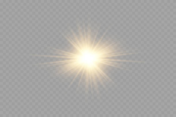 벡터 투명 햇빛 특수 렌즈 플레어 라이트 효과. png. 벡터 일러스트레이션 - backgrounds sunbeam horizontal spring stock illustrations