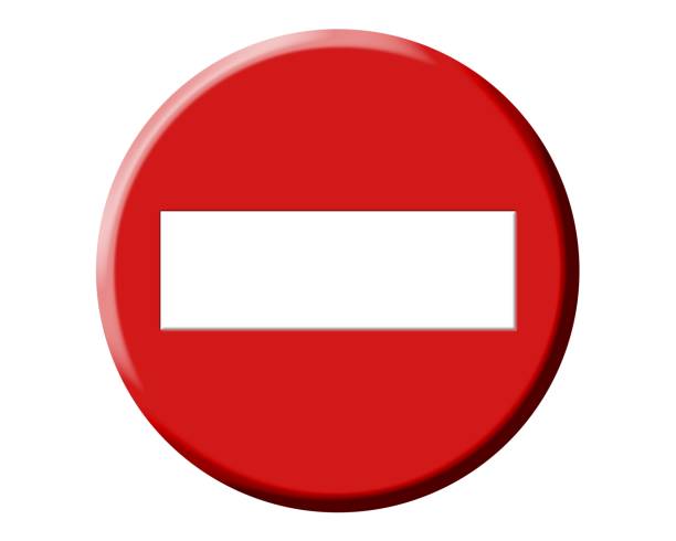 неправильное направление, не вводите красный круглый сигнал - one way stop stop sign street стоковые фото и изображения