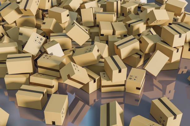 istock Parcel delivery box store for shopping 1333966652
