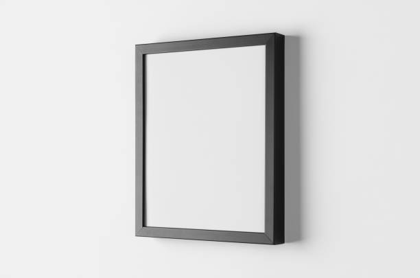 istock Black wall frame mockup, portrait orientation, 8x10. 1333967691