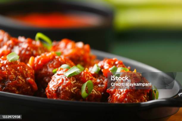 Cabbage Manchurian Stock Photo - Download Image Now - Meatball, Chicken Meat, Chinese Culture
