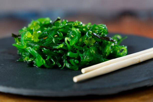 istock Wakame seaweed salad with sesame 1333975257
