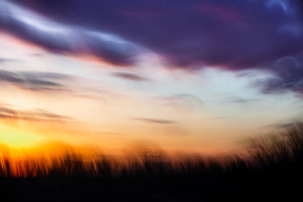 Cotton Candy Spring Sunset Sky, with hues from purple to orange