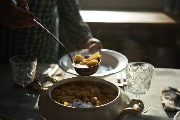 istock Chicken Noodles Soup with Fresh Vegetables 1333982063