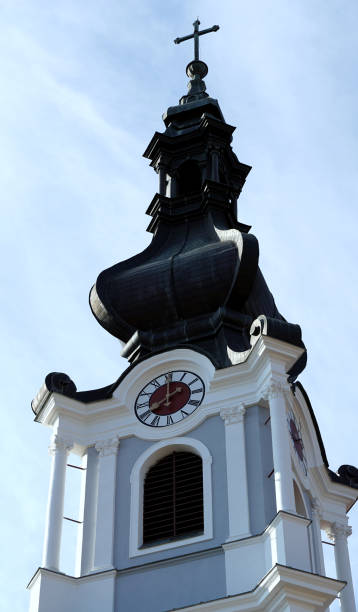 istock A church tower with a clock on the top 1333985367