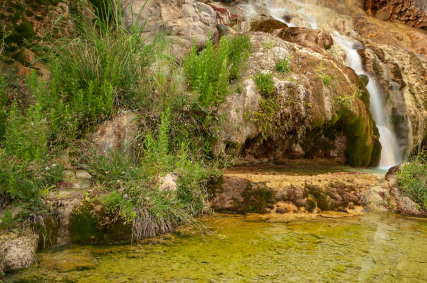istock Waterfall, fall, waterfall, waterfall or giant waterfall to the stretch of a river course. 1333993242