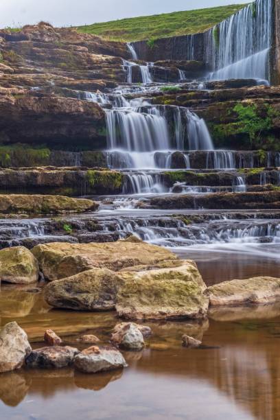 istock Waterfall, fall, waterfall, waterfall or giant waterfall to the stretch of a river course. 1333993254