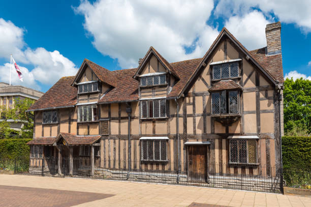 윌리엄 셰익스피어의 출생지, 스트랫퍼드어폰에이번, 영국, 영�국 - stratford upon avon william shakespeare england house 뉴스 사진 이미지