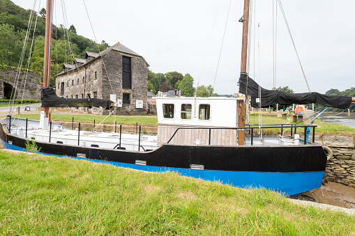Cotehele quay.Cornwall.United Kingdom.July 23rd 2021.The Discovery centre at Cotehele quay in Cornwall.