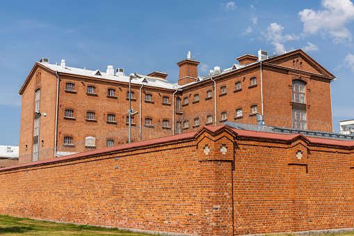 Vaasa, Finland: 28 July, 2021: view of the correctional facility and prison on downtown Vaasa