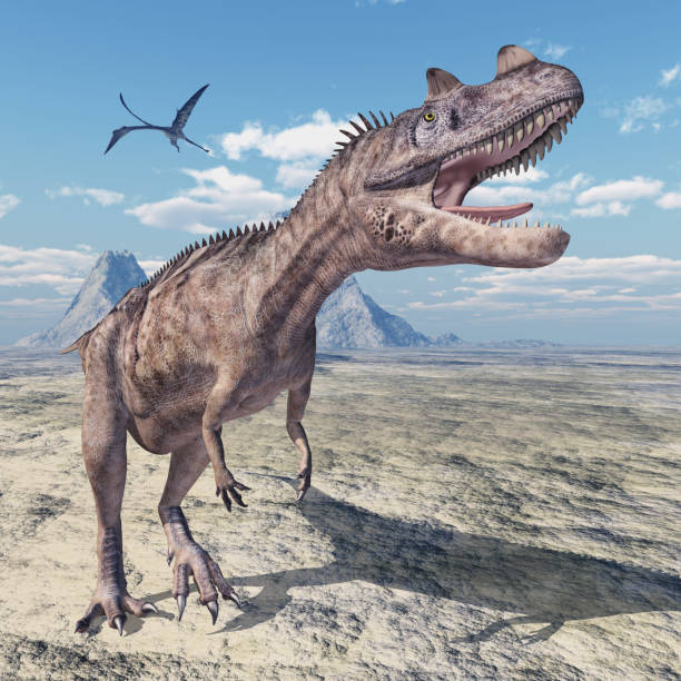 istock Dinosaur Ceratosaurus in a landscape 1334000397