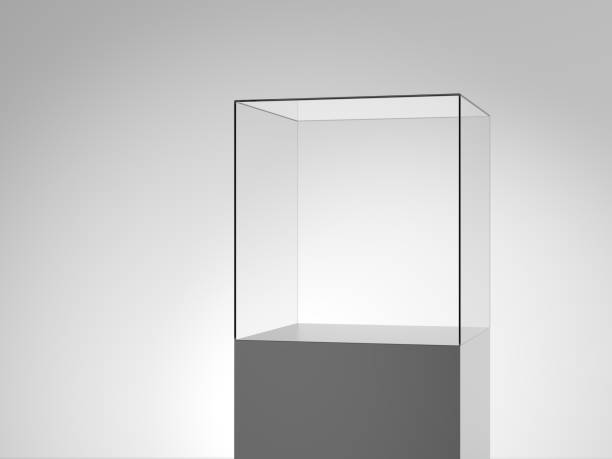 istock Glass pedestal showcase 1334001430