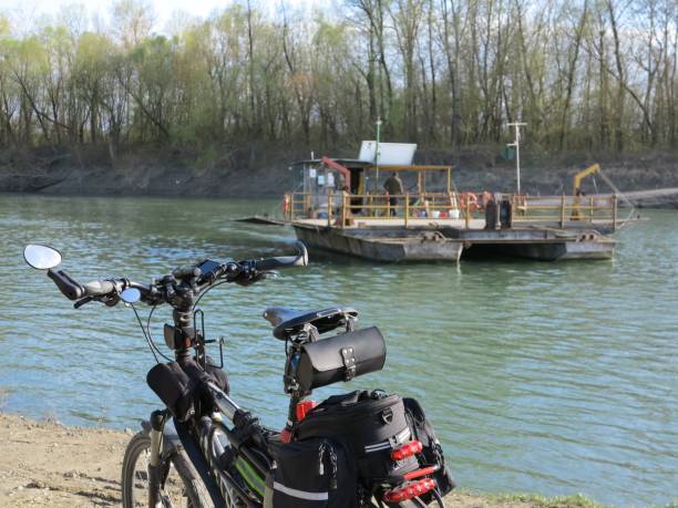 istock A bicycle waiting at a river ferry crossing 1334002574
