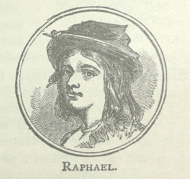 istock Antique illustration - portrait of Raphael 1334002627