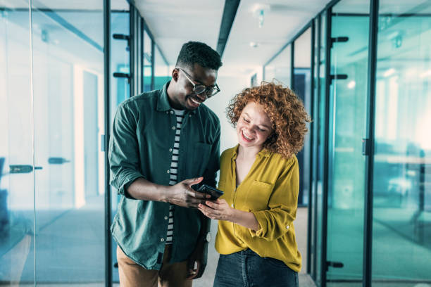 istock Together looking at the phone 1334005150