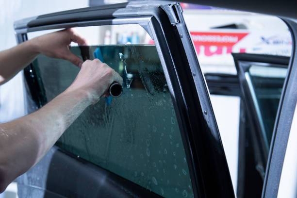 istock Tinting of car windows. 1334007023