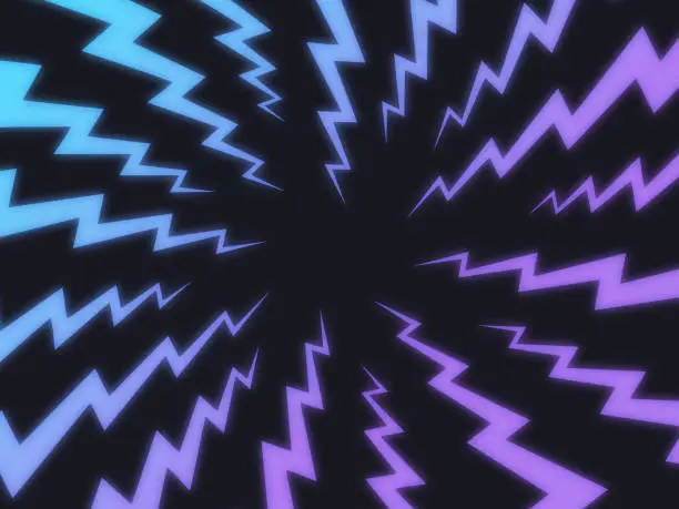 Vector illustration of Lightning Bolt Background Abstract