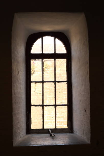 Old fashioned glass window in England