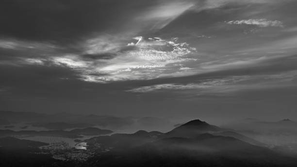 istock Black and White cloudscape landscape photography 1334016896