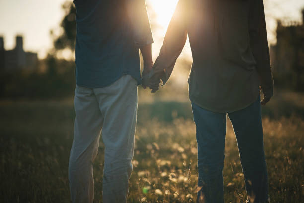 istock An Asian couple in the park 1334026411
