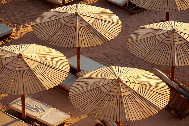 Beach Umbrellas stock photo
