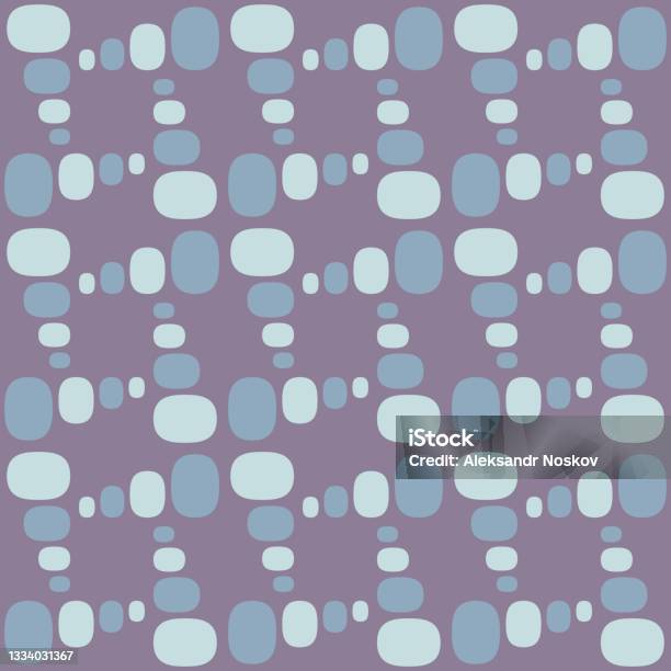Rounded Block Pattern Rounded Abstract Seamless Pattern Accent For Any Surfaces Stock ...
