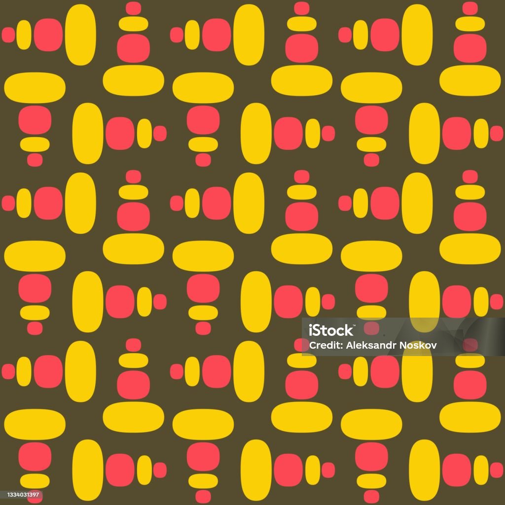 Abstract Pattern Rounded Rounded Abstract Seamless Pattern Accent For Any Surfaces Stock ...